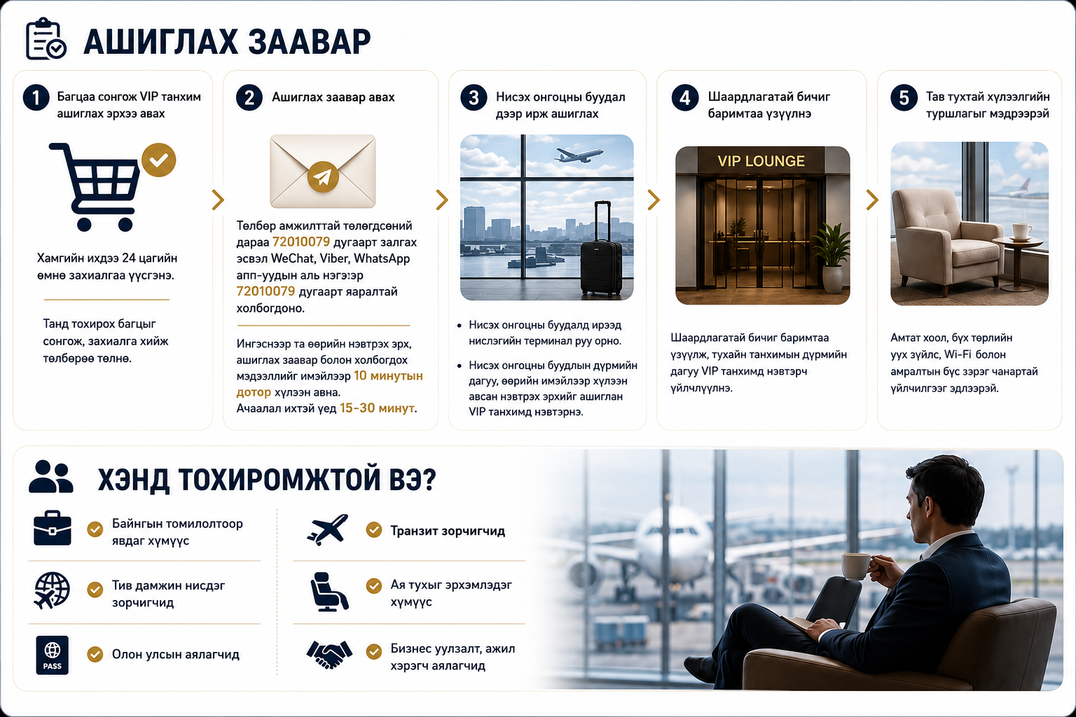VIP Лаунж эрх (Олон Улсын) - 7 хүн